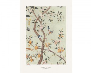 Chinoiserie 18th Green 2- to frame -  to frame wallpaper