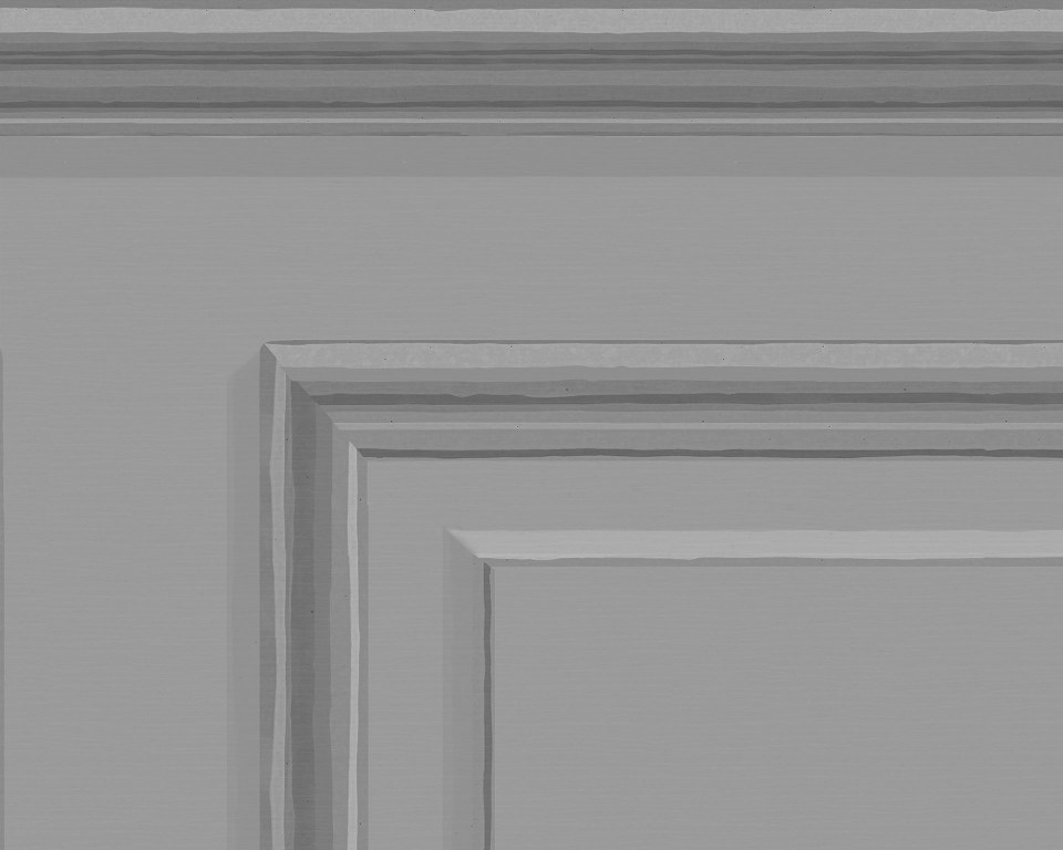 French Wainscoting - Wallpaper - Neutral gray