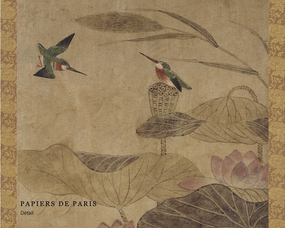 Oiseaux coreens n°1/8 - Papier peint